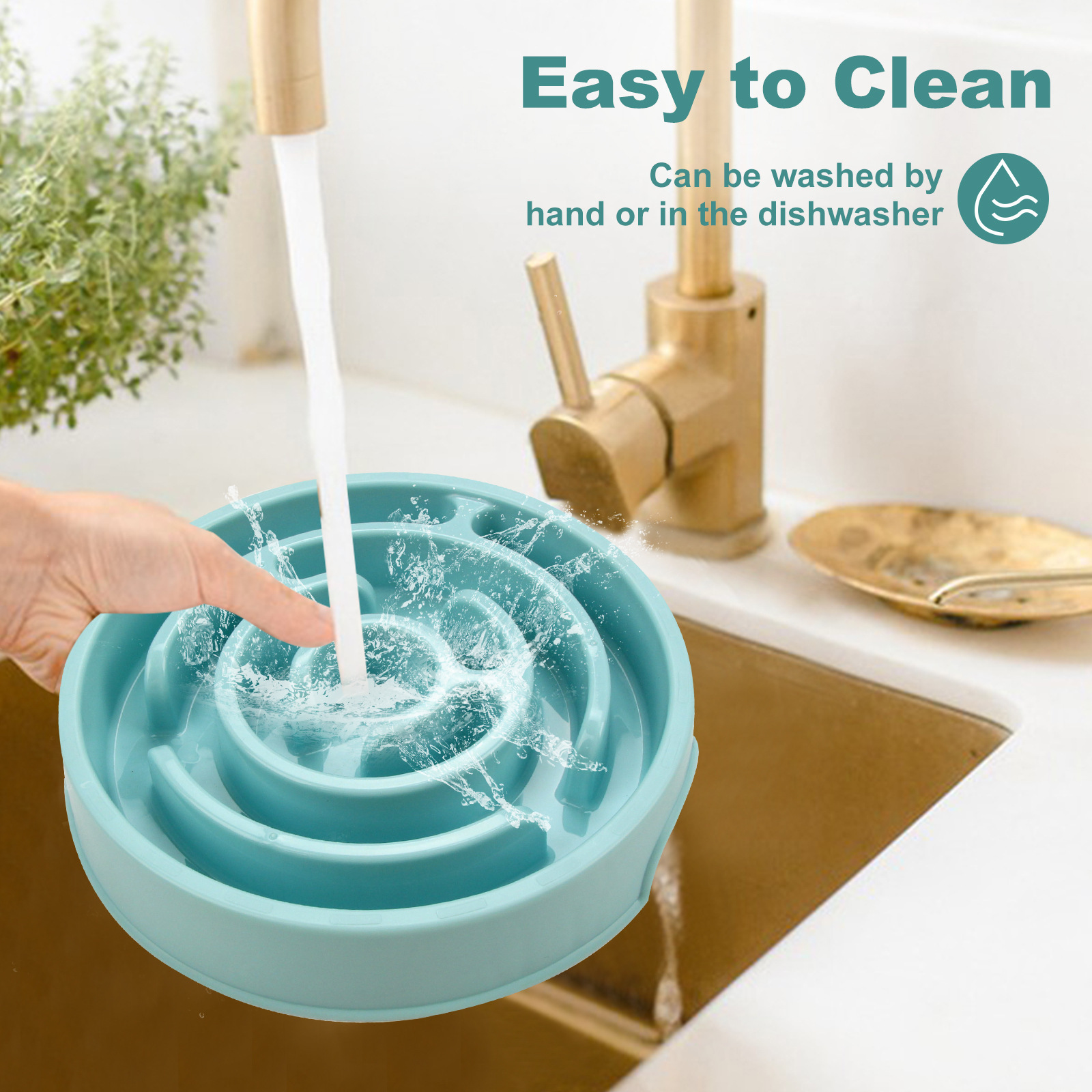 Slow Feeder Dog Bowls Silicone Dog Puzzle Feeder Bowl For Healthy Eating Puppy Slow Feeder Bowl Anti-Choking Dog Slow Feeder Bowls - Image 10