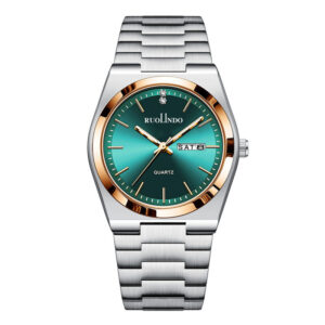 Ultra-thin Butterfly-clasp Steel-band Quartz Mens Watch