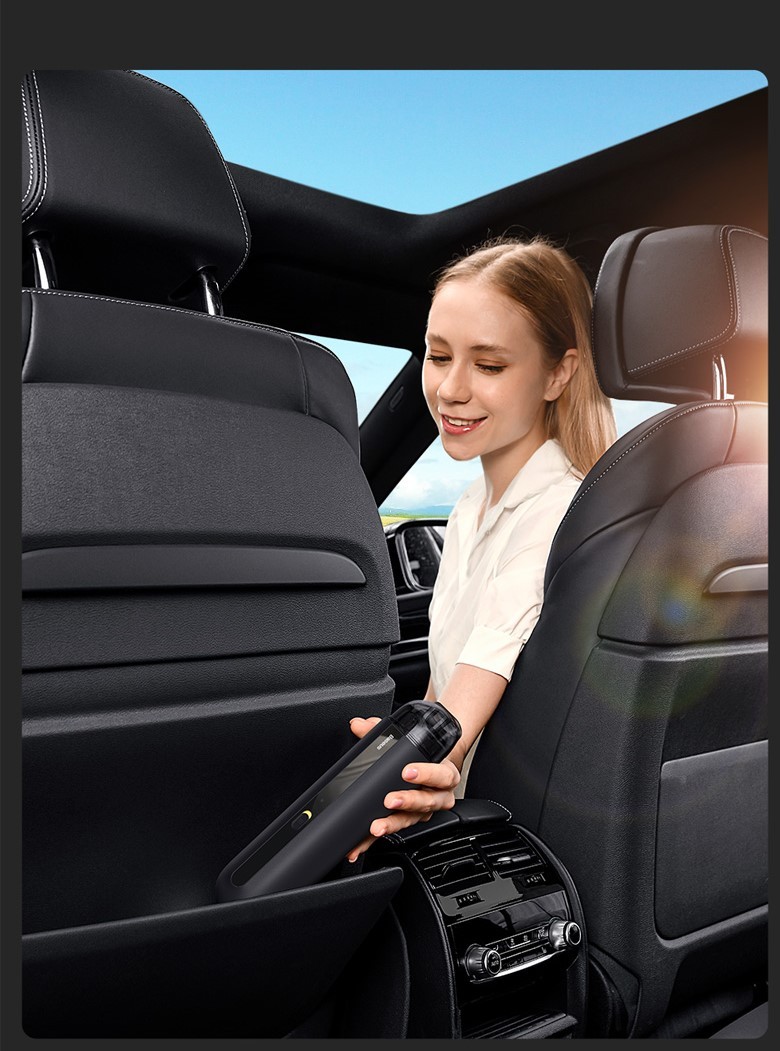 Baseus Cordless Handheld Car Vacuum Cleaner – Portable Rechargeable Mini Vacuum Cleaner & Air Blower Set for Car Interior, Home & Office - Image 2
