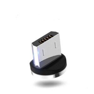 3-in-1 LED Glowing Magnetic Charging Cable – 360° Flowing Light Fast Charger Cord with Type-C, Micro-USB & iOS Tips
