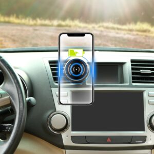 360° Rotation Magnetic Wireless Car Charger – Universal Air Vent Phone Holder Mount with Charging Cable