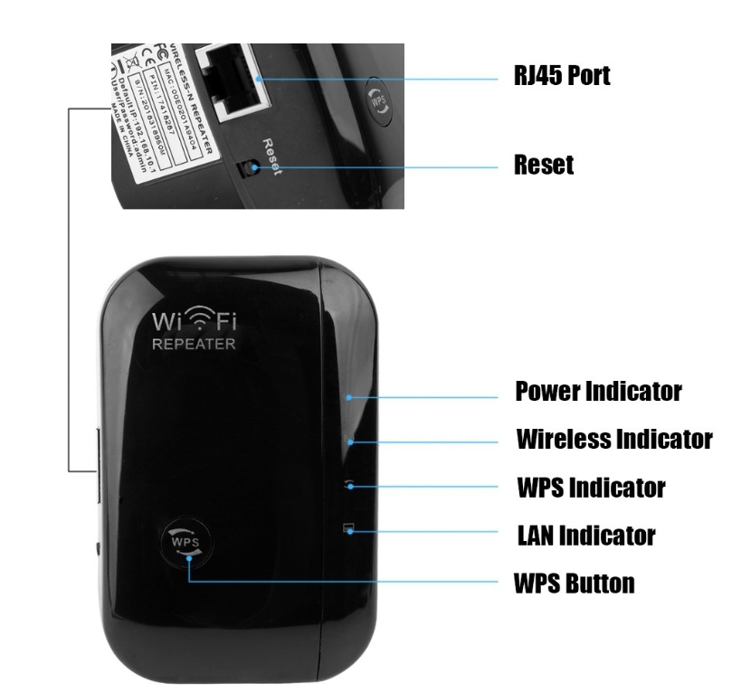 Wi-Fi Signal Booster for Home, Long Range Wireless Internet Amplifier, Portable Wall-Plug Wi-Fi Extender Repeater - Image 3