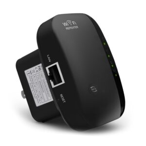 Wi-Fi Signal Booster for Home, Long Range Wireless Internet Amplifier, Portable Wall-Plug Wi-Fi Extender Repeater