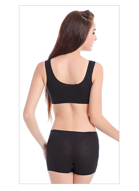 Plus Size Women Bra Ladies Cotton Quake-Proof Underwear Sleep Tops No Buckles Non Wire Lingerie With Removable Padded - Image 9