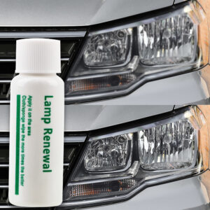 Car Headlight Restoration Liquid Spray – Lamp Renewal Polish Agent for Scratch Removal, Oxidation & Yellowing Repair
