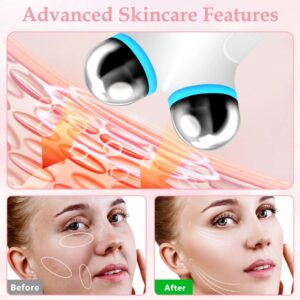 Microcurrent Face Massager – Electric EMS V-Face Shaping Roller & Lifting Device with USB Rechargeable Display