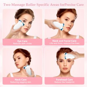 Microcurrent Face Massager – Electric EMS V-Face Shaping Roller & Lifting Device with USB Rechargeable Display