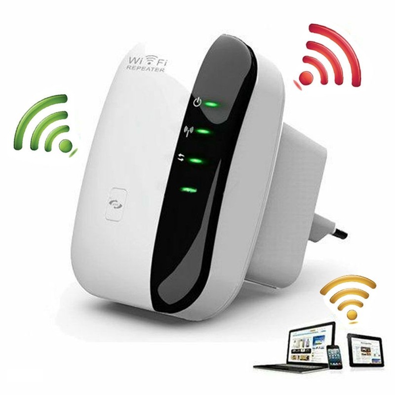 Wi-Fi Signal Booster for Home, Long Range Wireless Internet Amplifier, Portable Wall-Plug Wi-Fi Extender Repeater