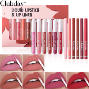 Durable Velvet Matte Lip Glaze Mist Surface Hook Line Lip Pen 6plus6 Combination Set Easy To Color Lipstick Pen