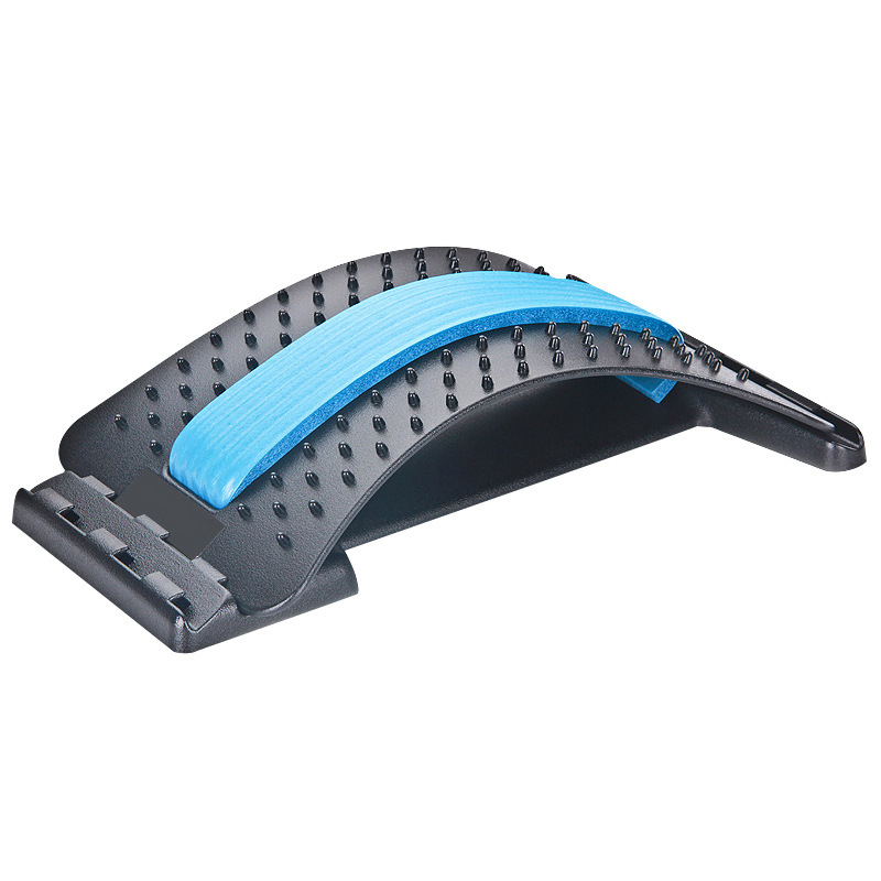 Back Stretcher for Lower Back Pain Relief, Adjustable Lumbar Traction Device, Spine Board Deck with Purple Cushion & Acupressure Massage - Image 9