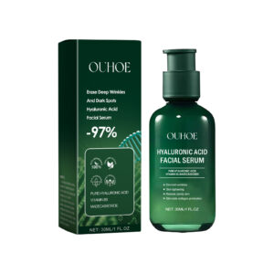 OUHOE Hyaluronic Acid Facial Serum (30ml) – Anti-Aging Face Serum with Vitamin B5 & Madecassoside for Wrinkles, Dark Spots & Firming