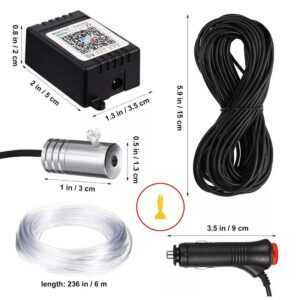 APP Control 5-In-1 RGB LED Interior Strip Light Car Ambient Atmosphere Lighting