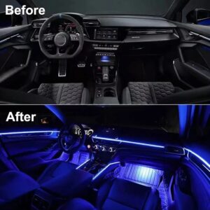 APP Control 5-In-1 RGB LED Interior Strip Light Car Ambient Atmosphere Lighting
