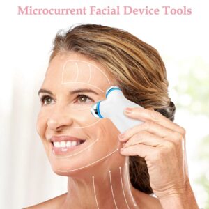 Microcurrent Face Massager – Electric EMS V-Face Shaping Roller & Lifting Device with USB Rechargeable Display