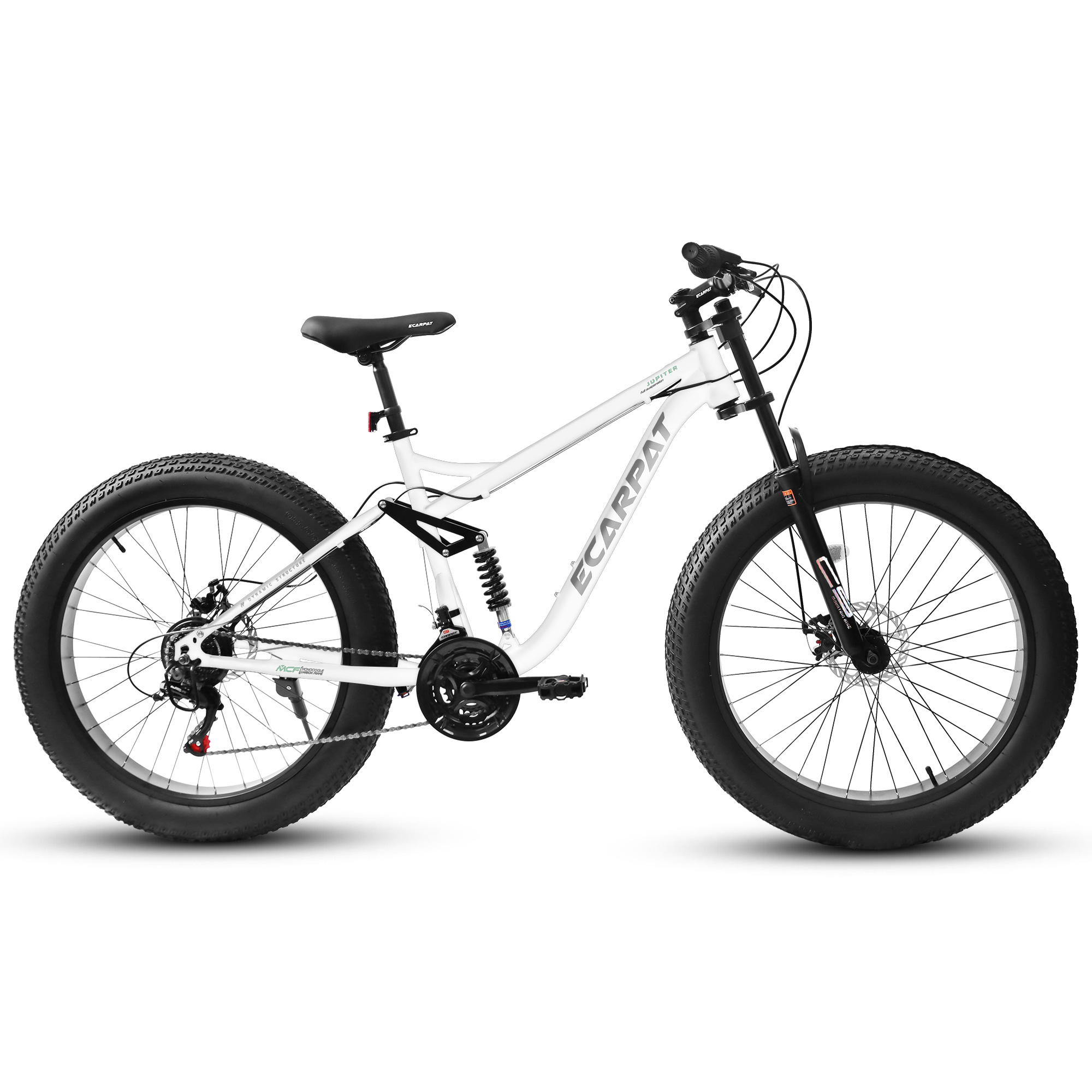 Premium All-Terrain 26-Inch Fat Tire Mountain Bike – Dual Suspension, 21-Speed Drivetrain & Disc Brakes for Men - Image 3