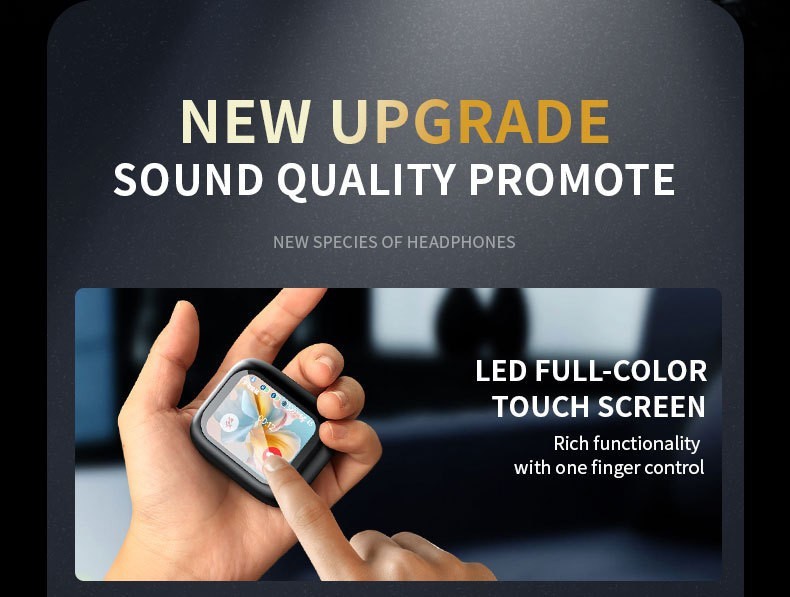 LX10 Wireless Bluetooth In-ear Translation Earbuds, LCD Full Color Touch Screen ANC Noise Cancelling TWS Earphones - Image 7