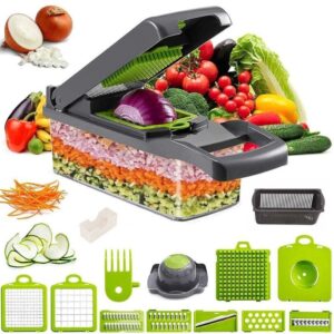 16 In 1 Vegetable Chopper, Salad Fruit Vegetable Food Chopper Slicer Peeler