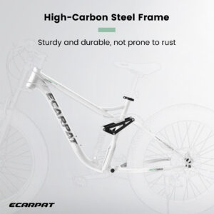 Premium All-Terrain 26-Inch Fat Tire Mountain Bike – Dual Suspension, 21-Speed Drivetrain & Disc Brakes for Men