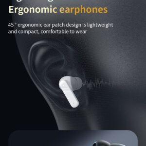LX10 Wireless Bluetooth In-ear Translation Earbuds, LCD Full Color Touch Screen ANC Noise Cancelling TWS Earphones
