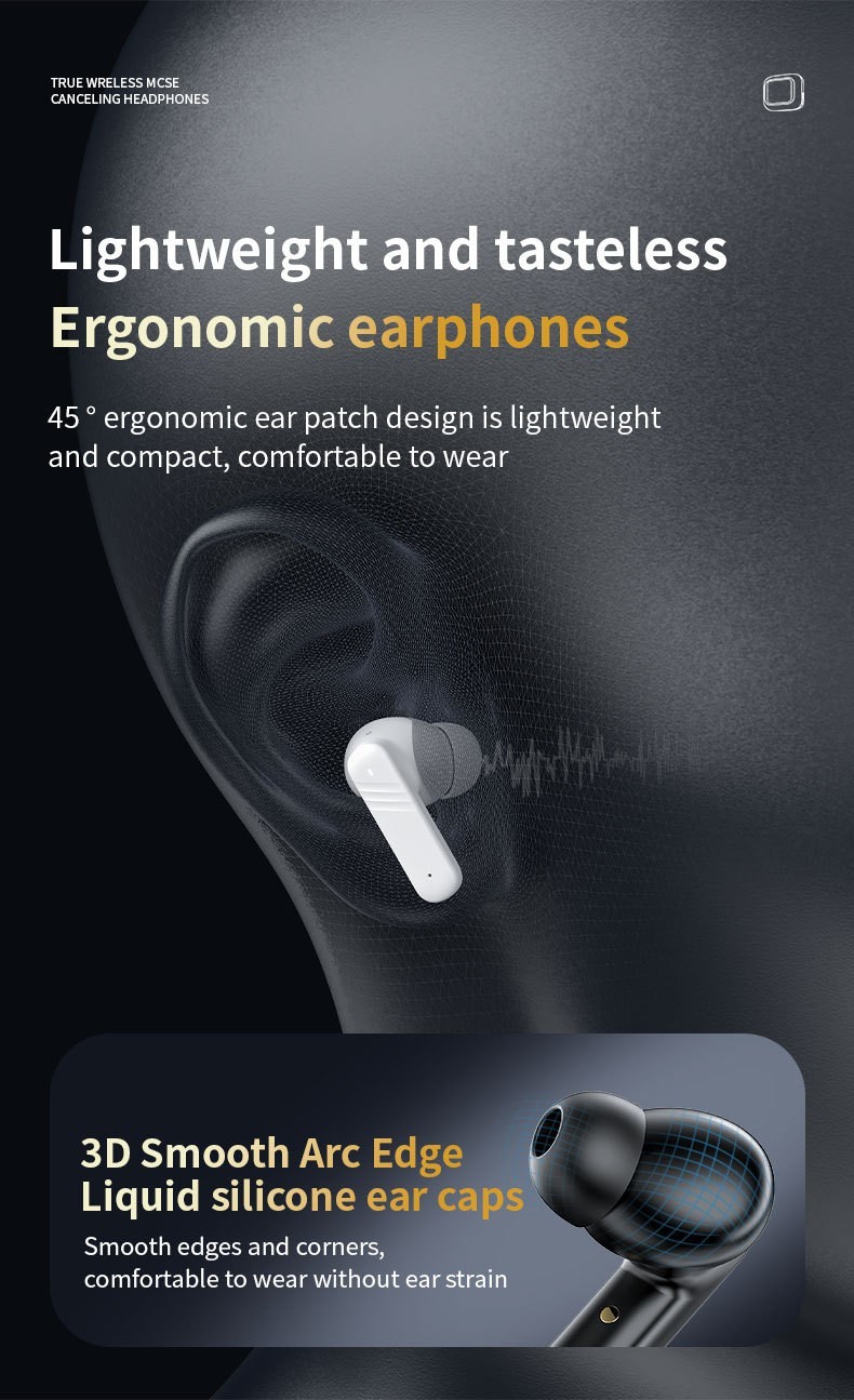 LX10 Wireless Bluetooth In-ear Translation Earbuds, LCD Full Color Touch Screen ANC Noise Cancelling TWS Earphones - Image 9
