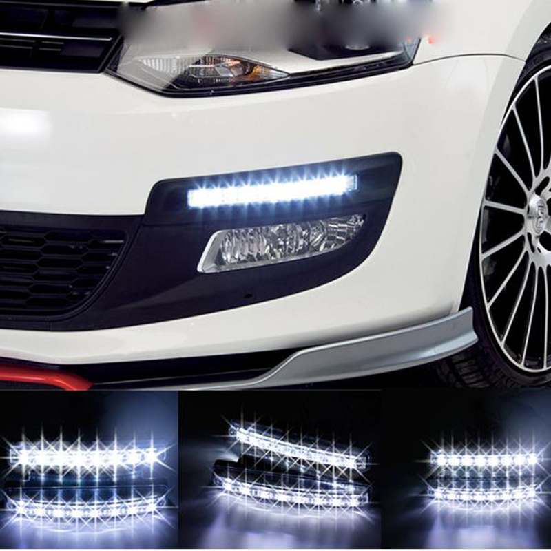 Car DRL Light Universal Hight Brightness 6000K helium HID ultra-white, long service life US STOCK