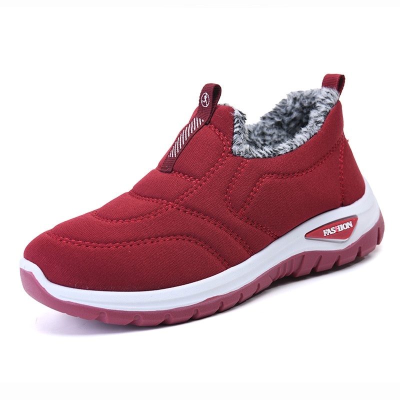 – Thick Plush Fleece-Lined Slip-On Ankle Shoes with Warm Thermal Lining & Anti-Slip Rubber Sole - Image 5