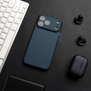 Premium Diamond Pattern Leather Case with Large Window Lens Protection for iPhone 17 16 15 14 13 Pro Max – Shockproof Soft TPU Full Coverage Cover