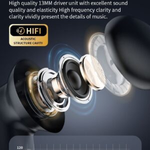 LX10 Wireless Bluetooth In-ear Translation Earbuds, LCD Full Color Touch Screen ANC Noise Cancelling TWS Earphones