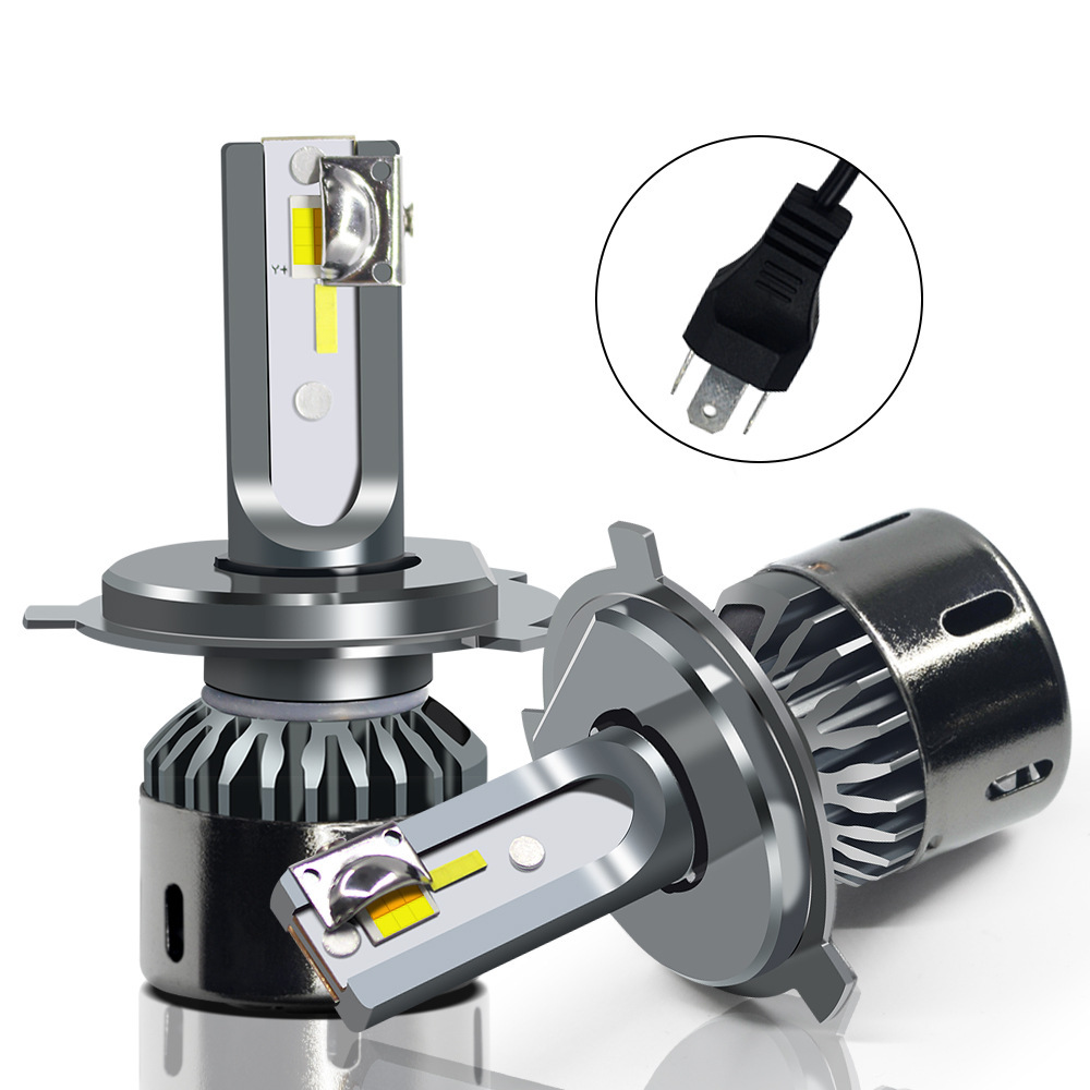 Three-color Car Led Headlights Ultra-bright Far And Near Light Modified Car Lights 9005,9006,H1, H3 , H7, H8, H9 ,H11