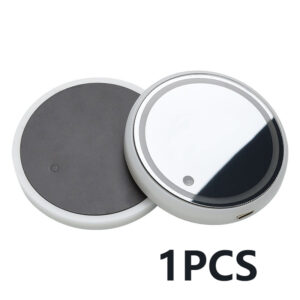 Premium Dual-Charging Solar & USB Ambient LED Car Coaster – Smart Auto Light-Up Non-Slip Cup Pad US Stock