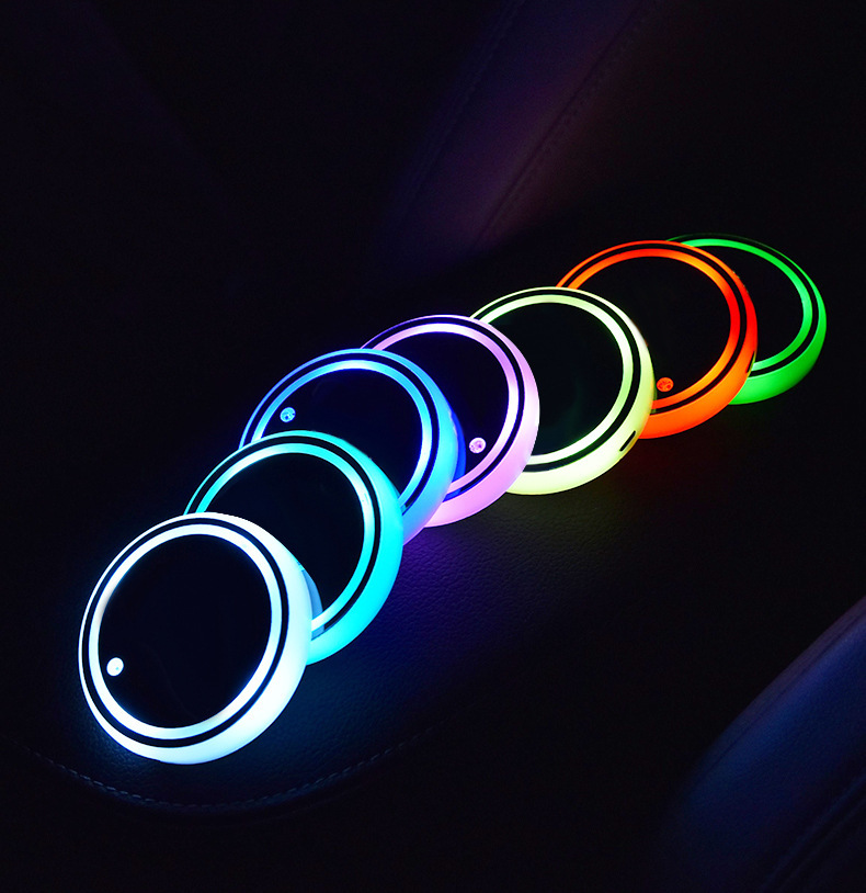 Premium Dual-Charging Solar & USB Ambient LED Car Coaster – Smart Auto Light-Up Non-Slip Cup Pad US Stock - Image 8
